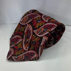Vintage Charvet Men's Paisley Silk Neck Tie